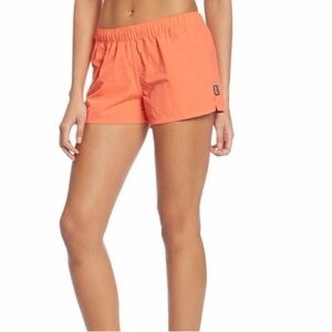Patagonia Women’s Baggies Orange Athletic Shorts Size XL